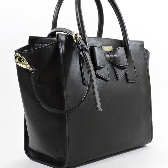 Kate Spade Black Leather Montrose Avenue Charee. White mark shown in picture. - Picture 2 of 7